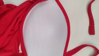 Top bikini Calzedonia rosso taglia S