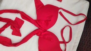Top bikini Calzedonia rosso taglia S