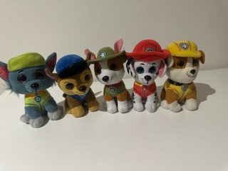 Pack 5 Peluches Patrulla Canina