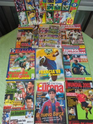 Lote 11 antiguas revistas futbol año 90 y 2000
