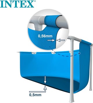 Piscina estructura metálica pvc gran capacidad