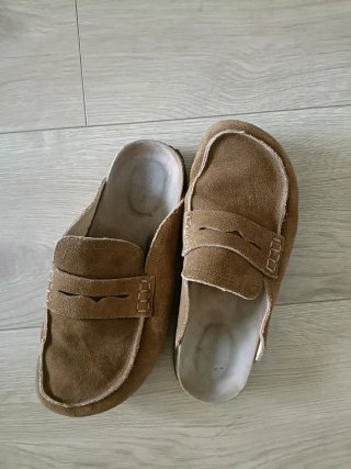 Zuecos Mule H&M Premium Selection Marrones