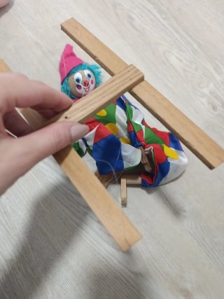 3 Marionetas de madera artesanales