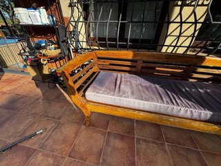 Banco antiguo de madera 2metros x70cms