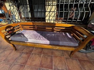 Banco antiguo de madera 2metros x70cms