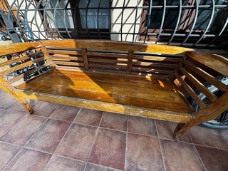 Banco antiguo de madera 2metros x70cms
