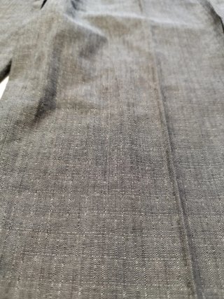 Pantaloni sartoriali vintage in lino verde