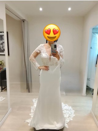 Vestido de Novia Aire Barcelona Nuevo.