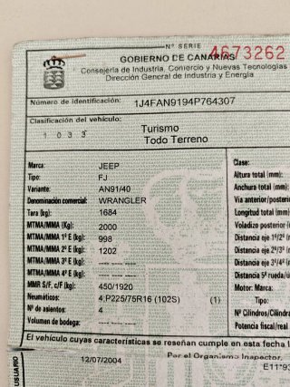 Jeep Wrangler 2004
