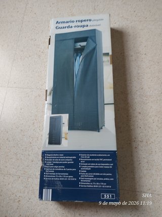 Armario ropero plegable tela
