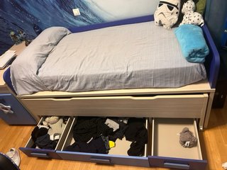 Cama nido con cajones