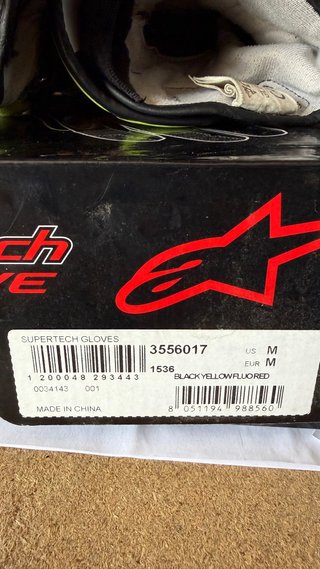 Guantes Alpinestars Supertech R Talla M