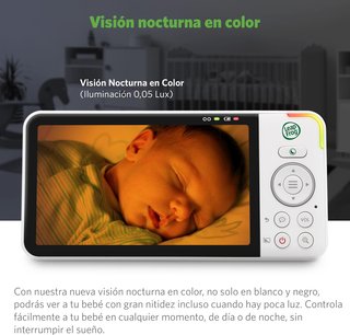 LeapFrog vigilabebés cámara bebé HD 360°