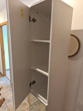 Mueble de baño madera y cristal