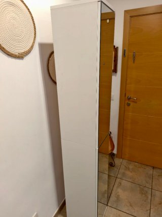 Mueble de baño madera y cristal
