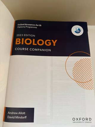Libro para diploma IB Biology 2023 edition