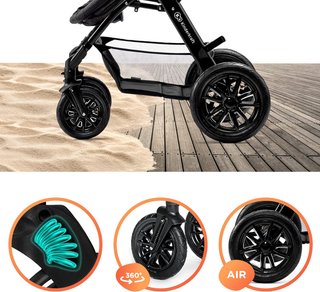 - Kinderkraft carrito bebé funcional 3 piezas