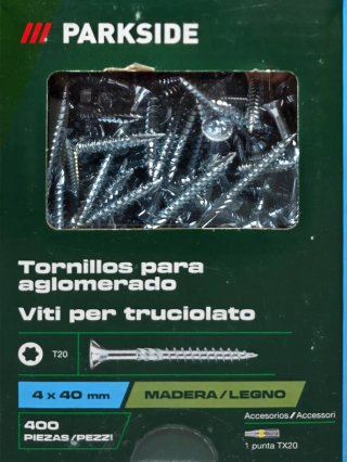 6 Cajas Tornillos Parkside Aglomerado