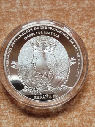 Monedas 10€ Plata 250 Aniv.Independencia EEUU 2026