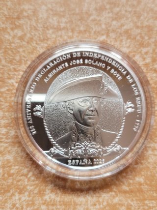Monedas 10€ Plata 250 Aniv.Independencia EEUU 2026