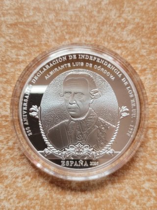 Monedas 10€ Plata 250 Aniv.Independencia EEUU 2026