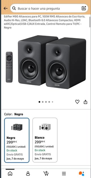 Altavoces Edifier M90 100W Negros
