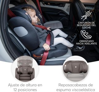 KikkaBoo silla coche seguridad infantil ajustable