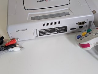 Consola Sega Saturn Blanca Japonesa