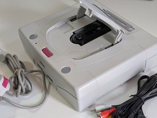 Consola Sega Saturn Blanca Japonesa