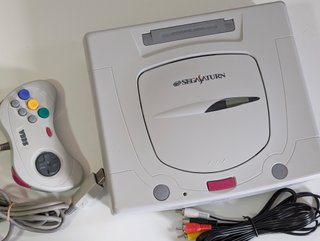 Consola Sega Saturn Blanca Japonesa