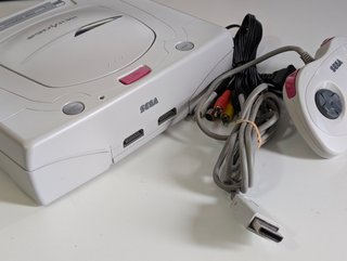 Consola Sega Saturn Blanca Japonesa