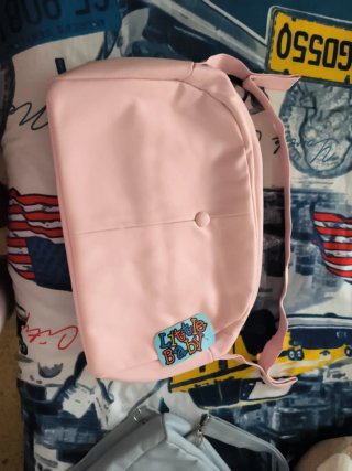 Bolso rosa para carro de bebé