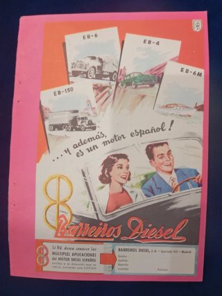 BARREIROS, Motori e Camion. Pubblicità d'epoca