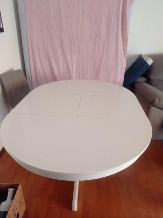 ROSENTORP Mesa extensible blanca
