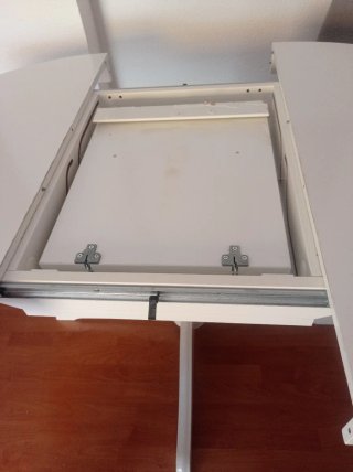 ROSENTORP Mesa extensible blanca