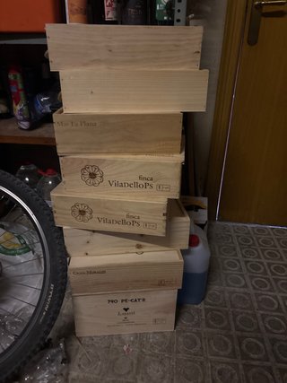 Cajas de madera para vino