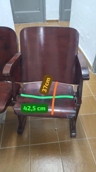 Butacas de cine antiguas restauradas