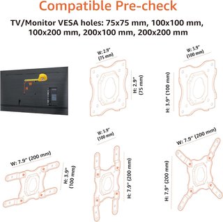 Amazon Basics soporte articulado tv pared