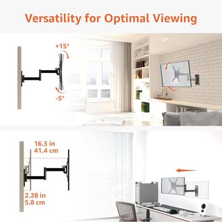 Amazon Basics soporte articulado tv pared