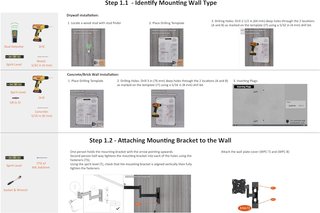 Amazon Basics soporte articulado tv pared