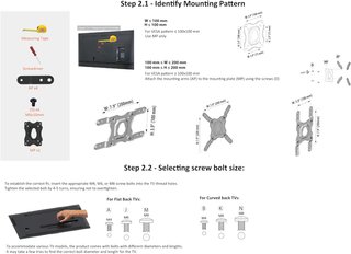 Amazon Basics soporte articulado tv pared