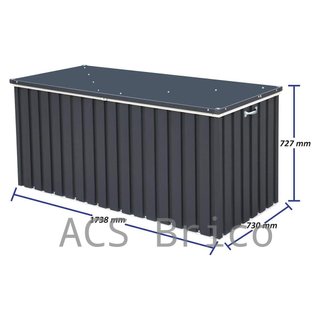 Baúl Arcón Metálico 770 L - 73x173x72 cm - Duramax