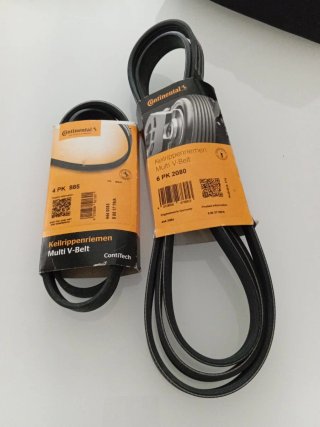 Dos Correas Continental 6 PK 2080 y 4 PK 885