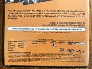 DVD Prénom Carmen di J.L. Godard