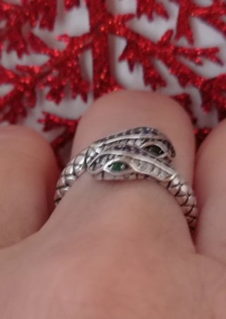 Anillo vintage, serpiente dos cabezas.
