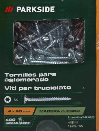 6 Cajas Tornillos Aglomerado Parkside