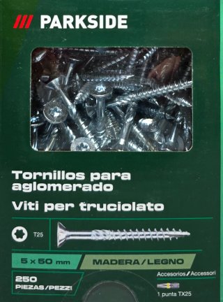 6 Cajas Tornillos Aglomerado Parkside