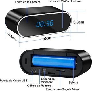 Cámara oculta WiFi 5G con reloj espía