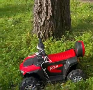 Quad Eléctrico Infantil Rojo y Negro