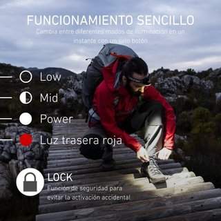 Ledlenser linterna frontal recargable LED